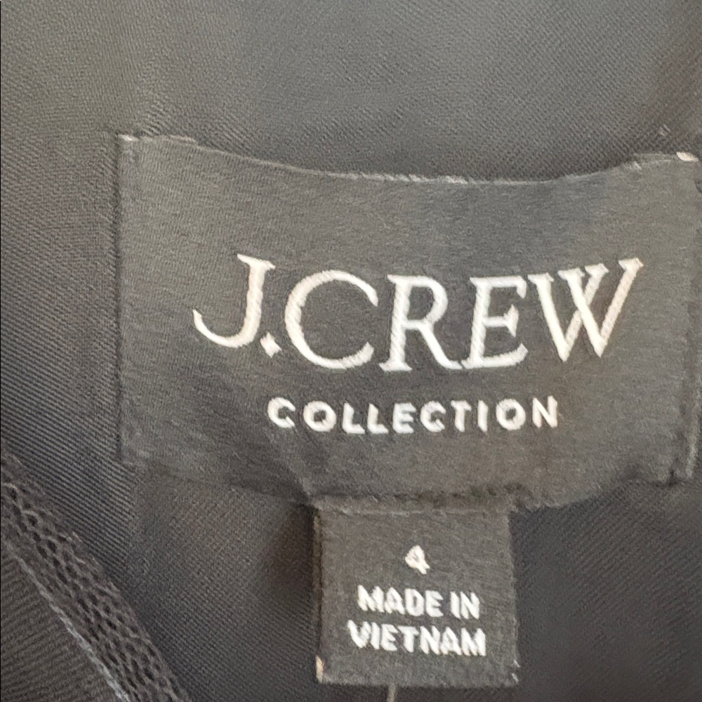 J CREW COLLECTION BLACK MIDI SLIP DRESS- size 4 NWT - Picture 5 of 7